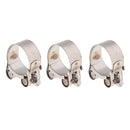 3x Metal Motorbike Exhaust Clamp Clip Muffler