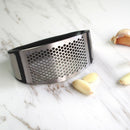Stainless Steel Garlic Press Rocker Manual Garlic Squeeze Crusher (Suit) A