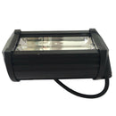 72W Black Flood LED Work Light Bar Boat Truck Offroad SUV Driving Waterproof