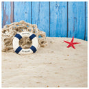 Blue Beach Fence Photography Backdrops 5x7ft Vinyl Summer Sea Background Ph E2Y4