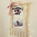 Bohemian Handmade Macrame Tassel Wall Hanging Art Woven Tapestry Photo Clips