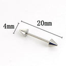 4x Surgical Steel Spike Nipple Shield Tongue Ring Body Piercing Jewelry Gift OZ