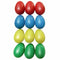 12pcs Plastic Egg Shakers Set with 4 Different Colors,Percussion Musical Eg