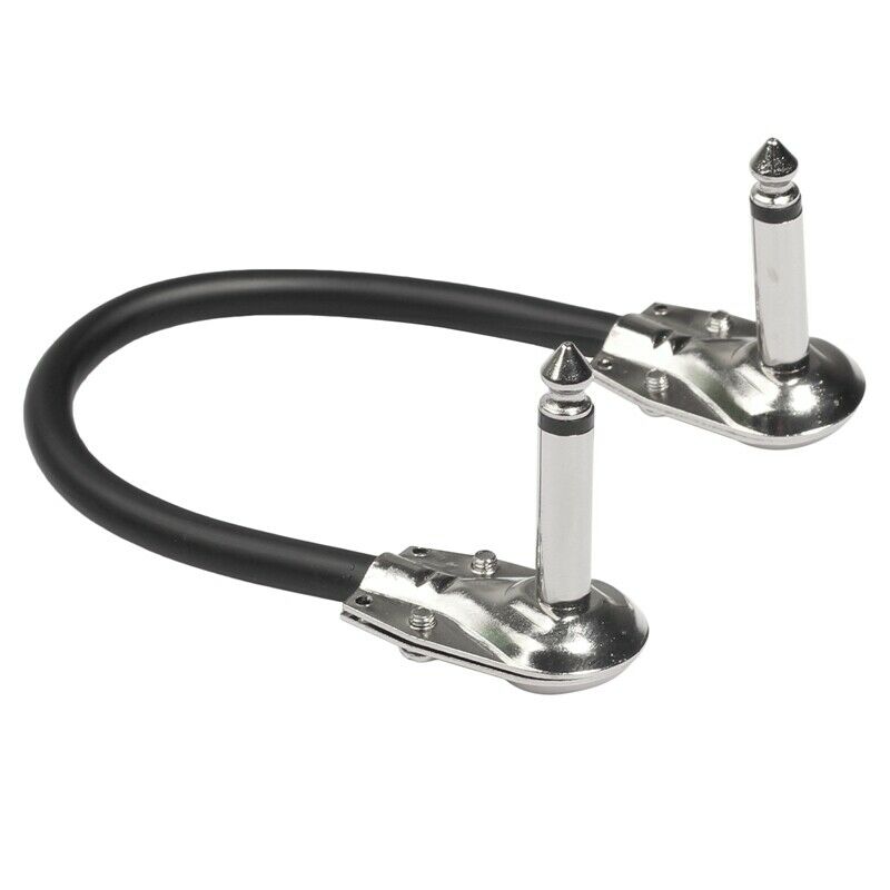 3Pcs 15Cm/ 6In 6.35Mm Male Guitar Effect Pedal Instrument Patch Cable 1/4 I
