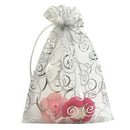 100pcs 4x6 Inches Drawstrings Organza Gift Candy Bags Wedding Favors Bags (
