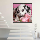 Dog Flower 5D Full Drill Diamond Painting DIY Craft Needlework Cross Stitch