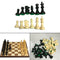 Tournament Chess Pieces Set Weighted Plastic Pieces with King Black&White WAR