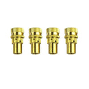 4pcs Tire Deflators Brass 4WD Off-road Tyre Air Deflators Valve Core Tool