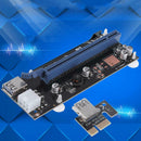 PCI-E Express 1x to 16x Extender Riser Card 6Pin USB3.0 Cable for BTC Miner
