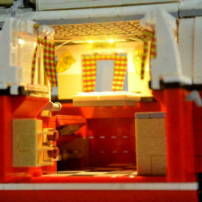 Updated Led Light Kit For LEGO 10220 & 21001 Camper Bricks VW T1 Lighting V K4B5
