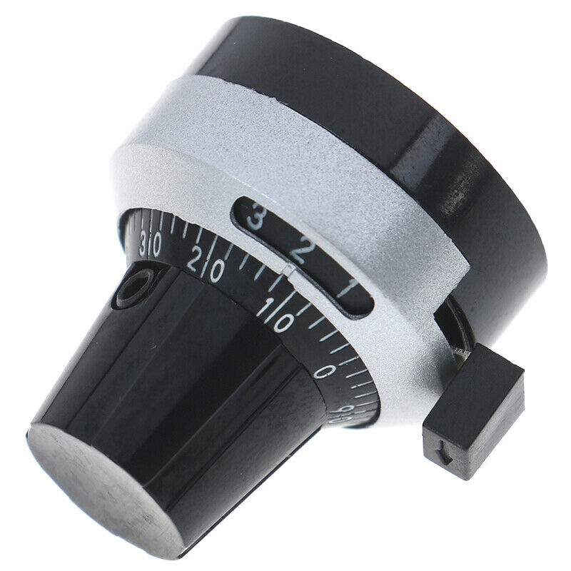 1Set 4mm Dia Potentiometer knob lockable Hat Precise Dial rotary knob 3590S. Kw