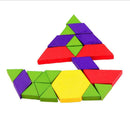 60pcs Wooden Puzzle Blocks Shape Cognition for Children Early Education