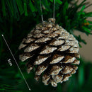 Small Cone 6PCS Dyed Cone Pendant Tree White Christmas Decor Pine 5CM Natural