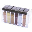Set of 6 Spice Shaker Jars Seasoning BoxÃ¯Â¼Å’Condiment Jar Storage Container wi D3O4