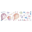 Balloons Flag Rain Wall Stickers For Kids Rooms Decals Children Bedroom Kin