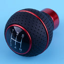 Red Aluminum Alloy Car 5 Speed Manual Gear Shift Knob Stick Shifter Lever Handle