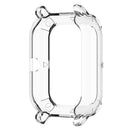 Half Pack TPU Case Cover Shell for Amazfit GTS Smartwatch (Clear White) A