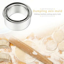 3pcs Stainless Steel Dumpling Cutting Wrapper Mold Kitchen Dough Maker (A) A
