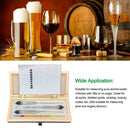3Pcs Hydrometer Alcohol Meter Vinometer Measure Wine Liquor Tester 0-100