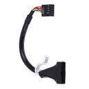 USB 3.0 20 Pin Male to USB 2.0 9 Pin Motherboard Female  Cable