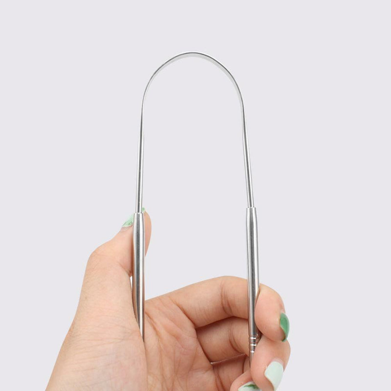 2019 Stainless Steel Tongue Cleaner Scraper Oral Hygiene Bad Breath Care Health