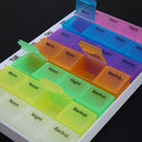 28 Compartments Pills Storage Box 7 Days Tablet Pill Box Holder Medicine