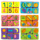 6pcs Multifunctional Baby Cloth Building Blocks Rattle Soft Cubes Toys Gifts Set