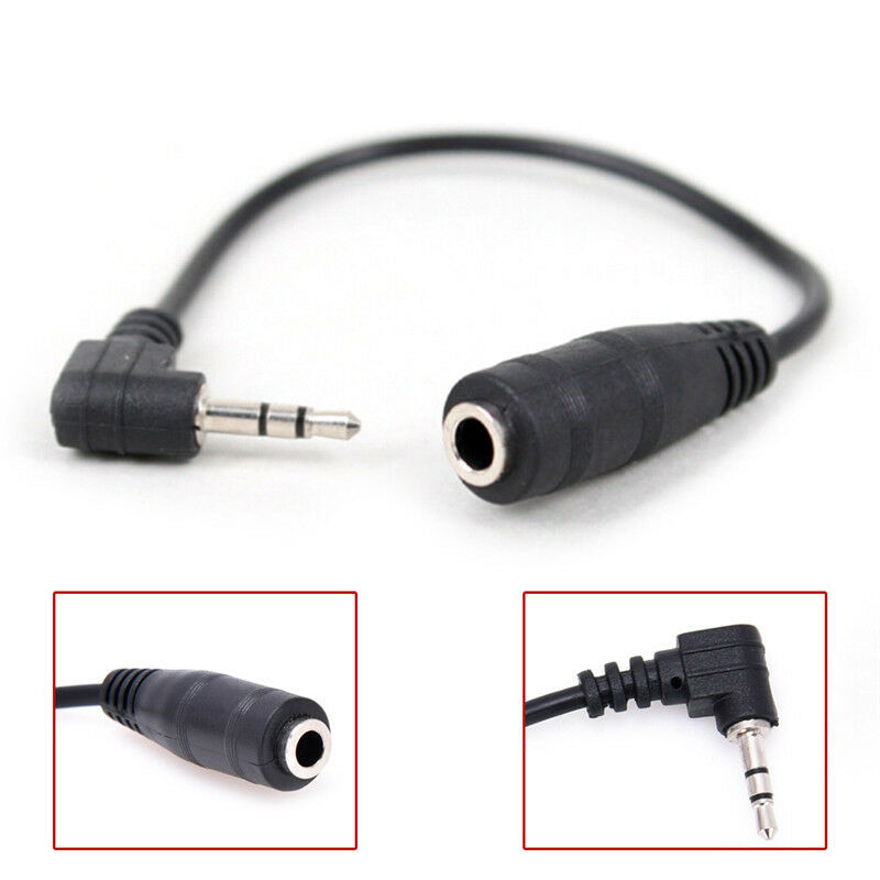 2.5mm Male To 3.5mm Female Earphone Converter Cable Stereo Headphone AdapteB ES