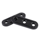 10Pcs Plastic Tent Guyline Bent Runners - Black