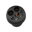 Car Cigarette Lighter Dual USB 2 Way Twin Socket Splitter Charger Power Adapter