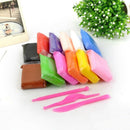 12 Color/Set Light Clay Diy Dry Polymer Plasticine Modelling Clay Super Lig W2L1
