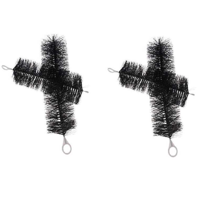 Set of 4 Koi Pond Filter Brush Black 40cm Aquarium Fish Tank Cleaning Tools