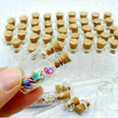 100pcs Wholesale Small Clear Cork Vials Glass Bottle Tiny Wishing Bottle se D2D2