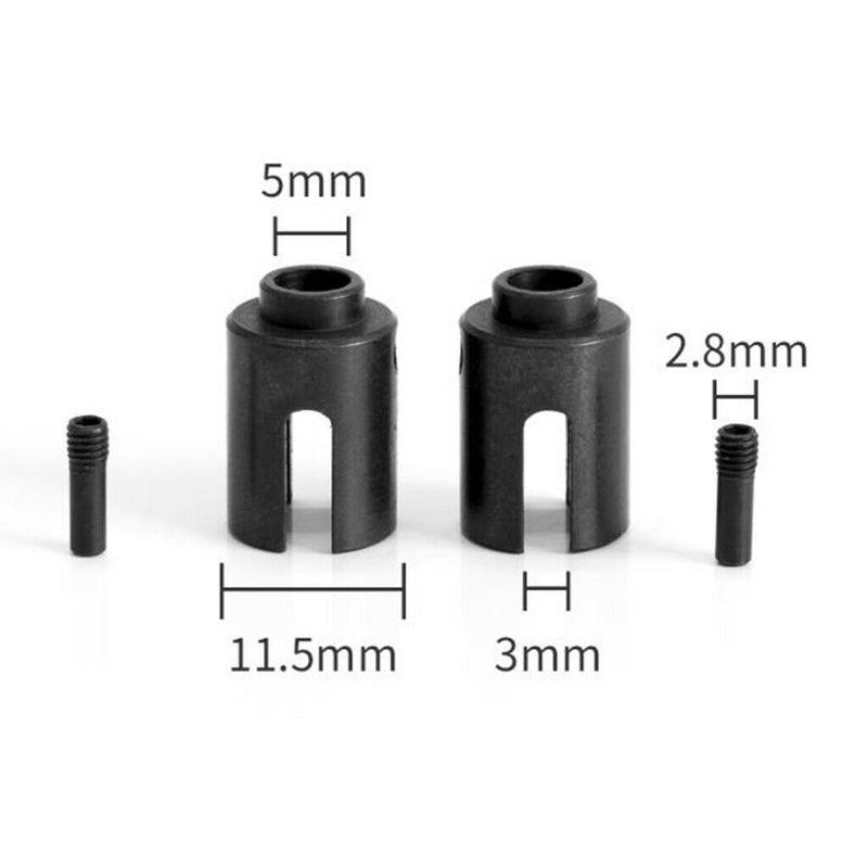 2pcs Metal Drive Cup Spare Parts for Remo 1025/1021 1:10 Short Course Truck
