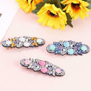 3pcs DIY Full Drill Hair Clip Flower Barrette Hairpin Girl Crystal Barrette
