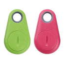 2pcs Smart Bluetooth Pet Anti-Lost Device Drop Shape Tracker Green+Rose Red A