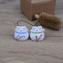 Ceramic Windchimes Lucky Cat Pendant Wind Chimes Car Ornament Home Dec OZ