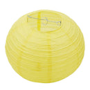 8 inch Round Chinese Paper Lantern DIY Paper Ball Lamp Party Decor (Yellow)
