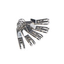 5pcs mini edc gear pocket suspension clip hanger tool key ring keych JzTEUS