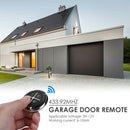 Round 433MHz Remote Control Garage Door Electric Gate Clone Key Fob (1pc) A