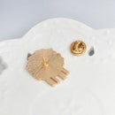 Cartoon Sheep Animal Brooch Metal Pin Button White Wool Bag Jacket T-Shirt  C4C3