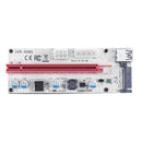 PCI-E 1x to 16x Adapter Video Extender Card with 3 Power Ports Mining Cable