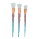 3pcs Diamond Pink Gradient Green Makeup Brush