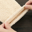 Natural Bamboo Fiber Bath Exfoliating Glove Scrubber Washcloths Bathing Glove