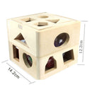 13 Holes Intelligence Baby Wooden Toys Box Geometry House Shape Cube Class TFC