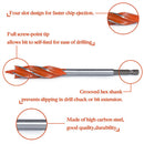 8Pcs 10-25Mm Twist Drill Bit Set Four Edges Four Slot Carpenter Tools High