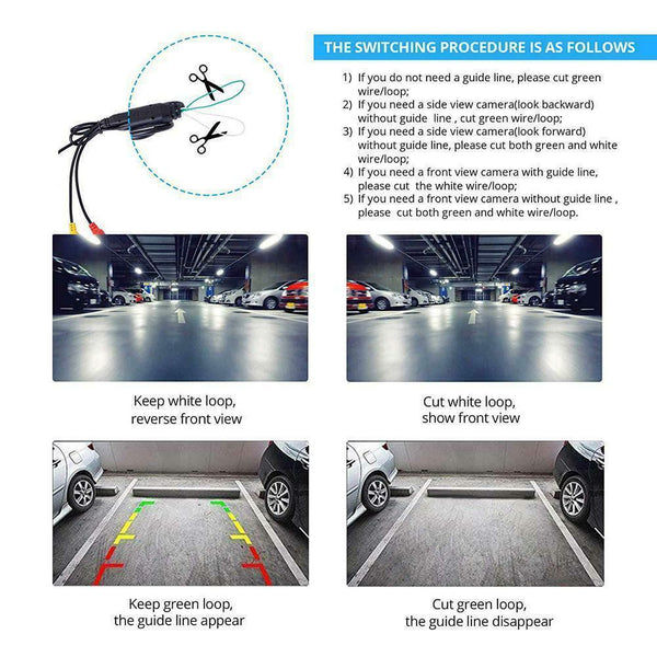 170Ã‚Âº CMOS Car Rear/Front/Side View Reverse Backup Parking Waterproof Camera U1F3
