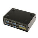 2pcs 4 Input 1 Output VGA SVGA XGA LCD PC TV Monitor Sharing Switcher Box