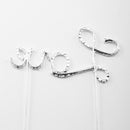 Letter Love-Pattern Cake Topper Decoration for Wedding/Engagement/Birthday  K4Y8