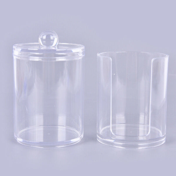 Acrylic Cotton Swab Makeup Organizer Storage Box Container Pad Holder CosmeS Hn